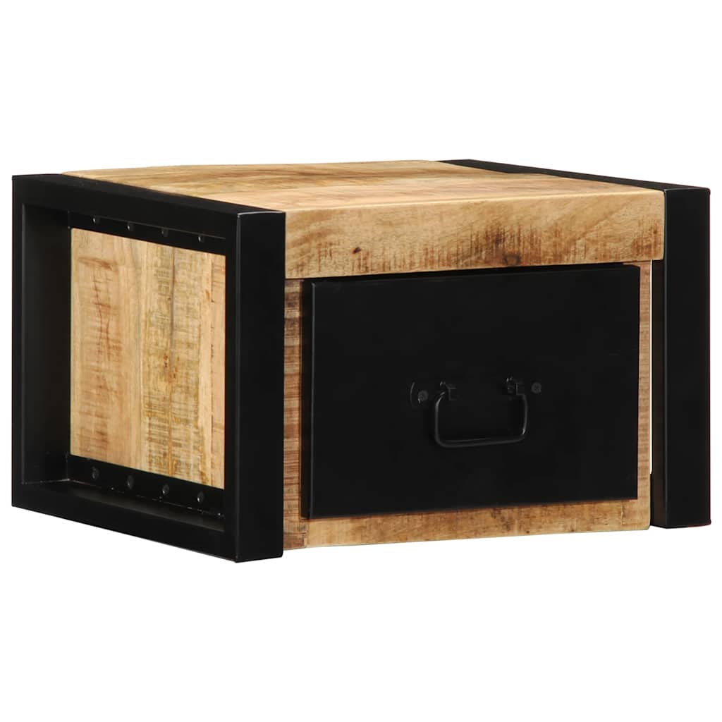 Nattbord 40x35x25 cm grovt heltre mangotre