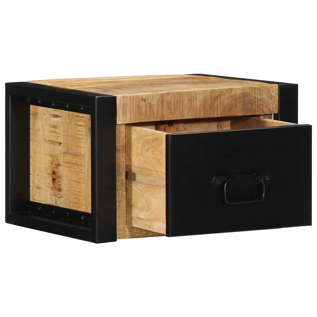Nattbord 40x35x25 cm grovt heltre mangotre
