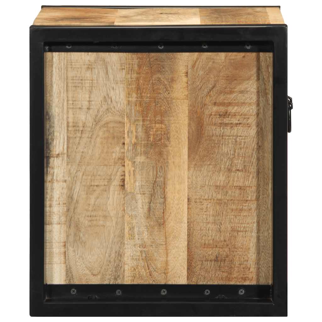 Nattbord 40x35x40 cm grovt heltre mangotre