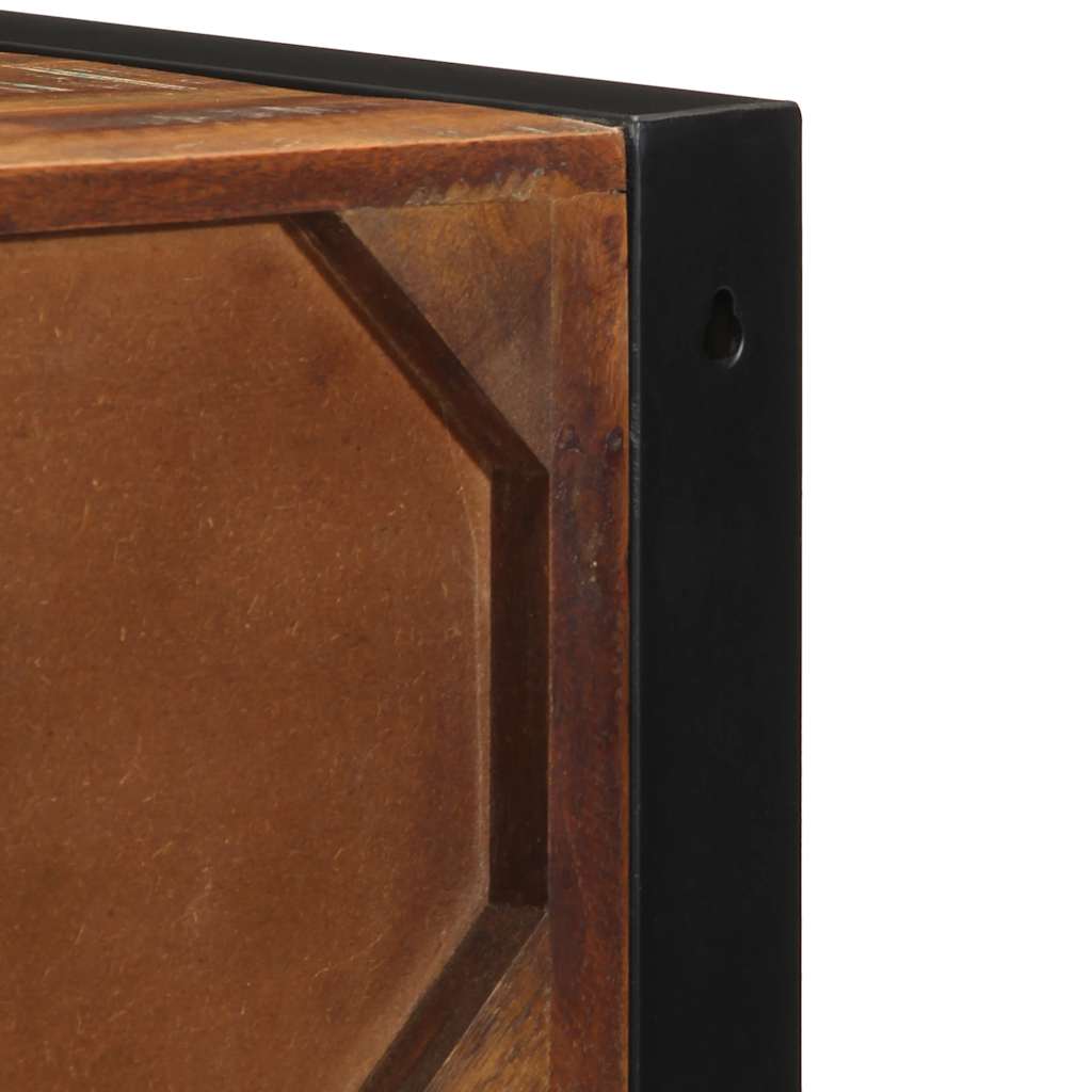 Nattbord flerfarget 40x35x40 cm gjenvunnet heltre