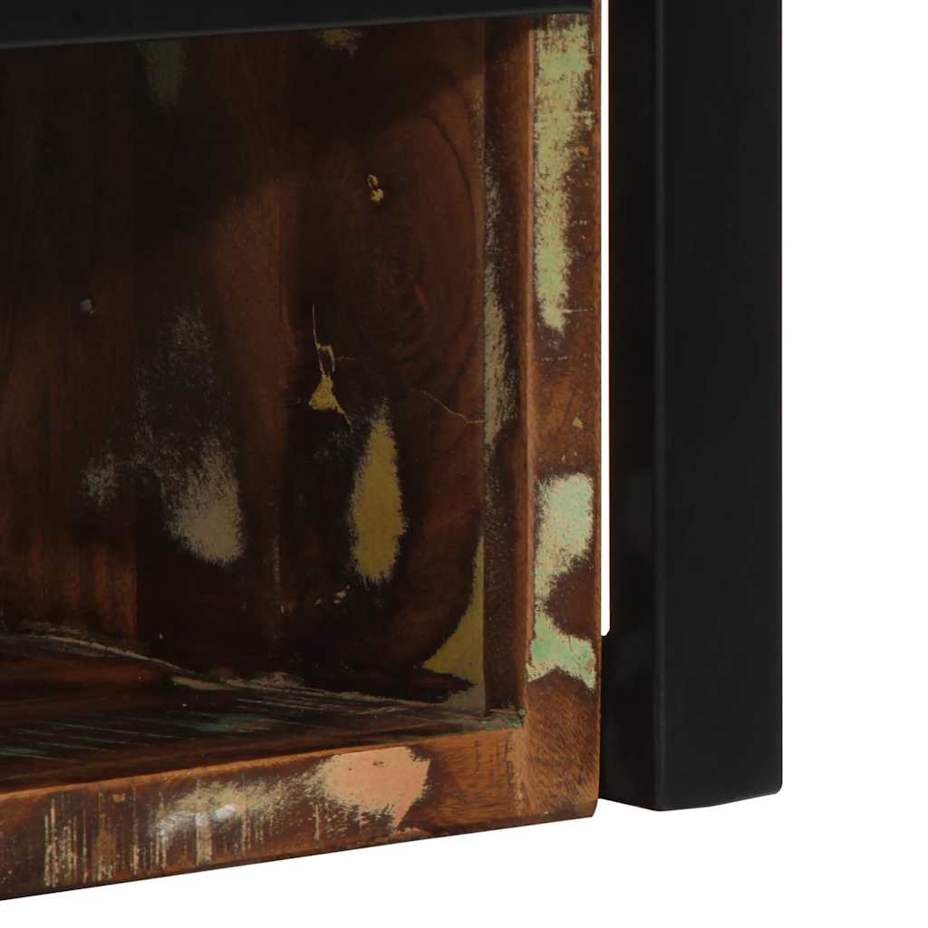 Nattbord 2 stk flerfarget 40x35x40 cm gjenvunnet heltre