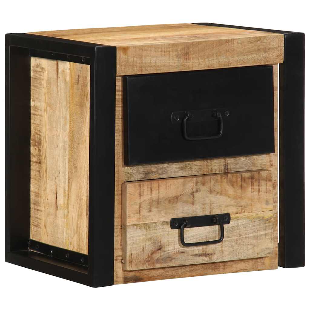 Nattskap 2 stk 40x35x40 cm grovt heltre mangotre