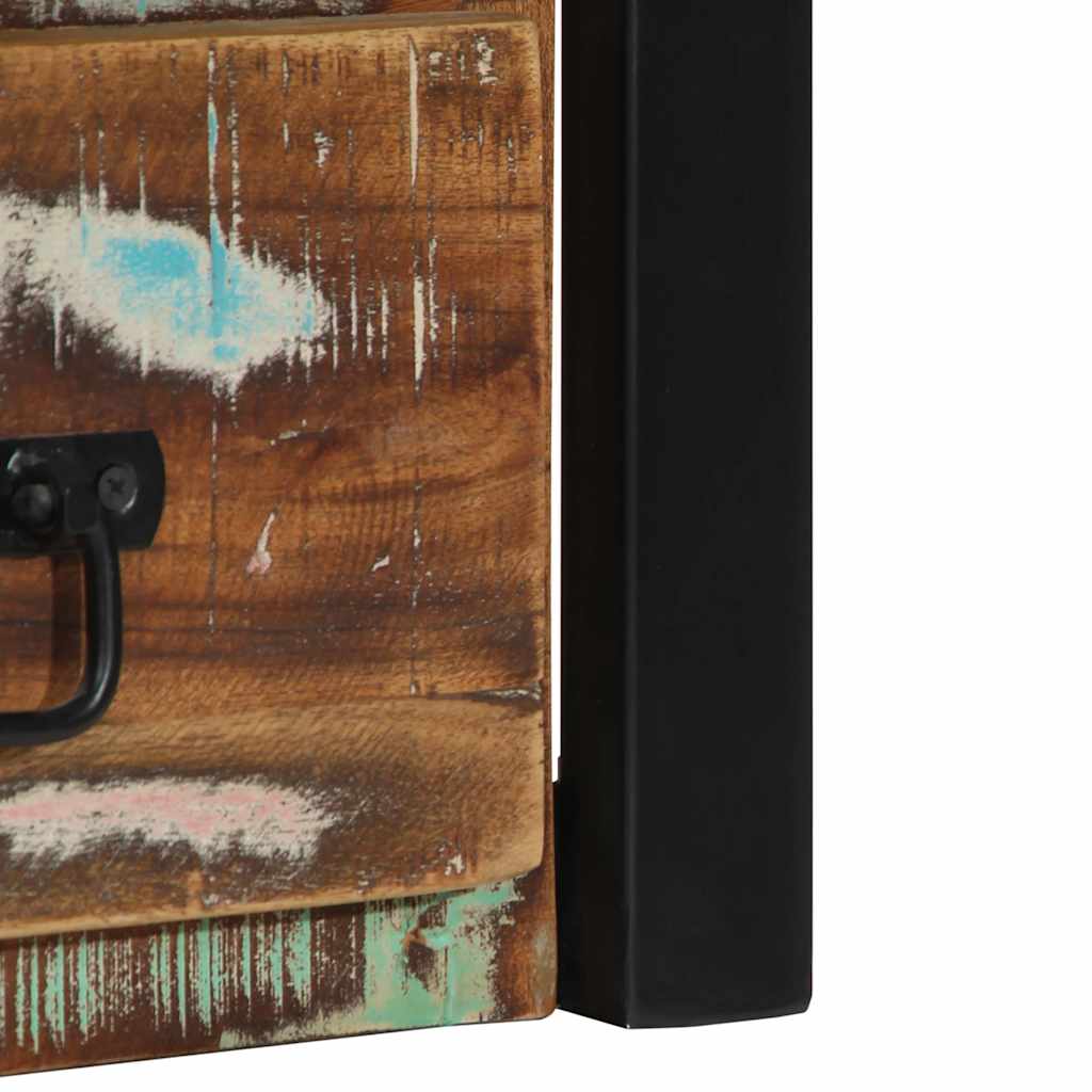 Nattbord 2 stk flerfarget 40x35x40 cm gjenvunnet heltre