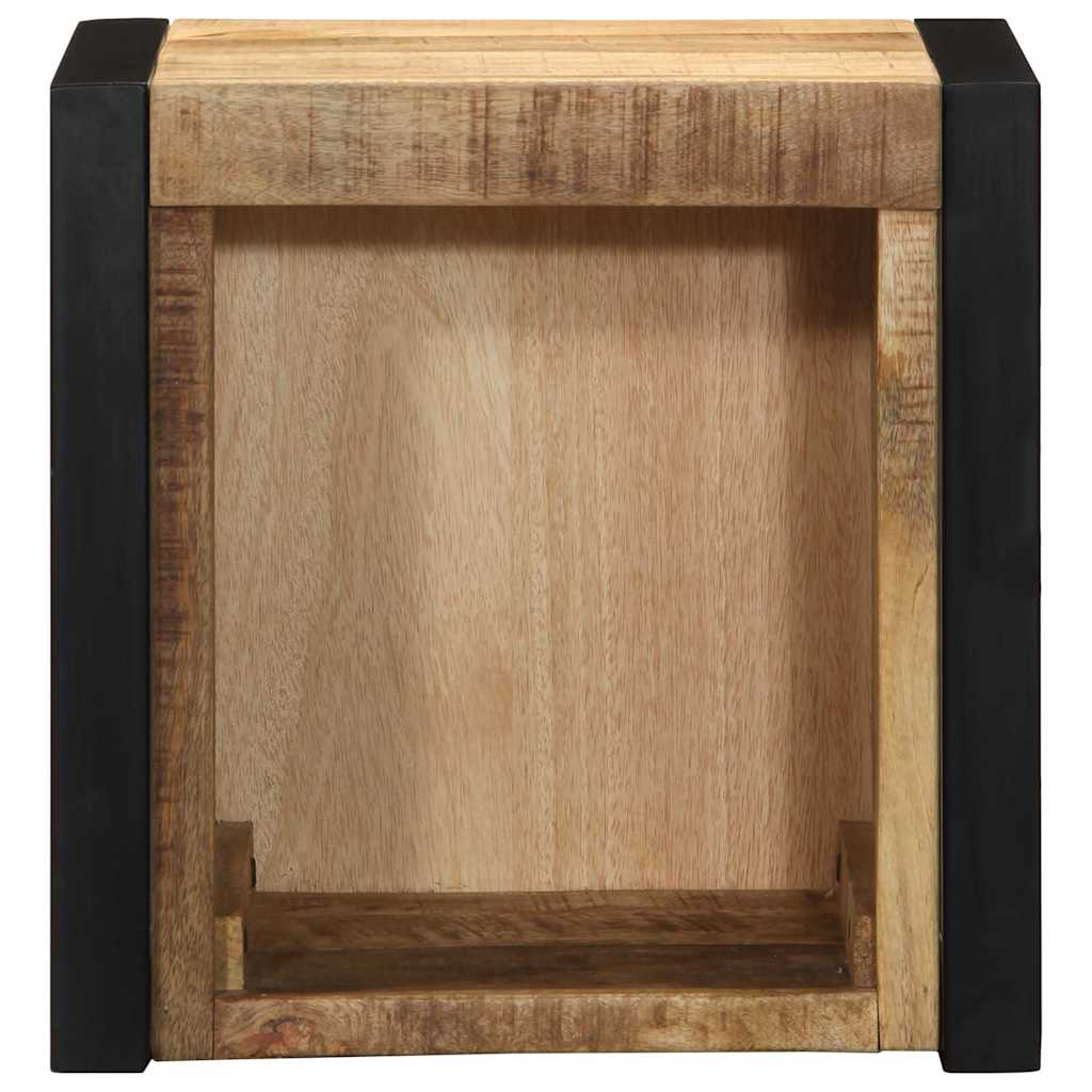 Nattbord 40x35x40 cm grovt heltre mangotre