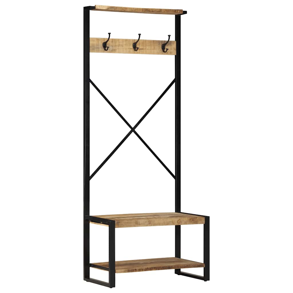 Klesstativ 80x40x190 cm heltre grovt mangotre