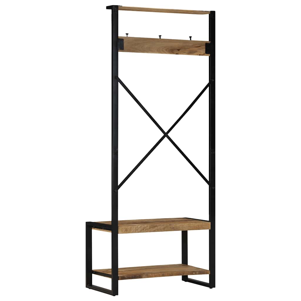 Klesstativ 80x40x190 cm heltre grovt mangotre