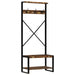 Klesstativ flerfarget 80x40x190 cm gjenvunnet heltre
