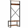 Klesstativ flerfarget 80x40x190 cm gjenvunnet heltre