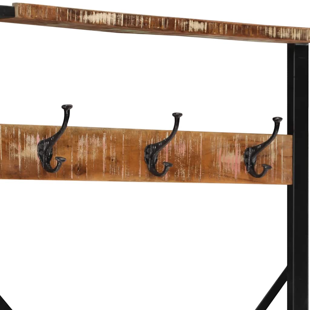 Klesstativ flerfarget 80x40x190 cm gjenvunnet heltre