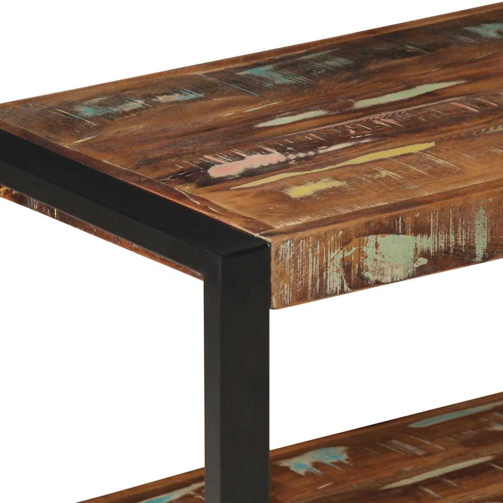Klesstativ flerfarget 80x40x190 cm gjenvunnet heltre
