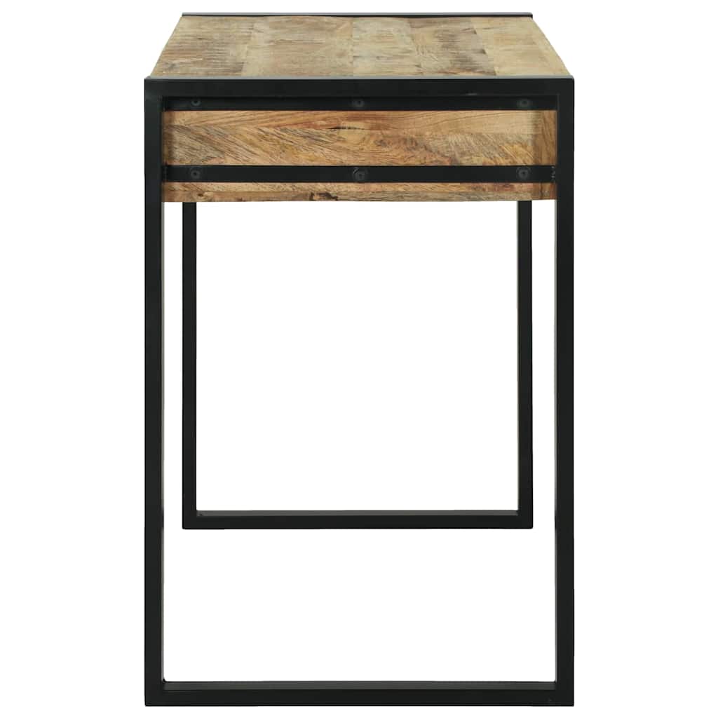 Sminkebord med hylle Brun 100 x 50 x 75 cm Massivt mangotre