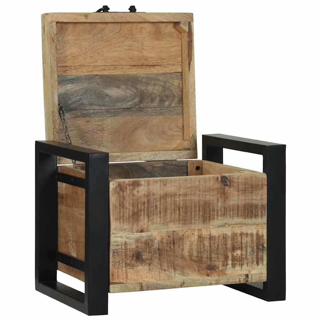 Oppbevaringskister Brun 40 x 30 x 30 cm Massivt mangotre
