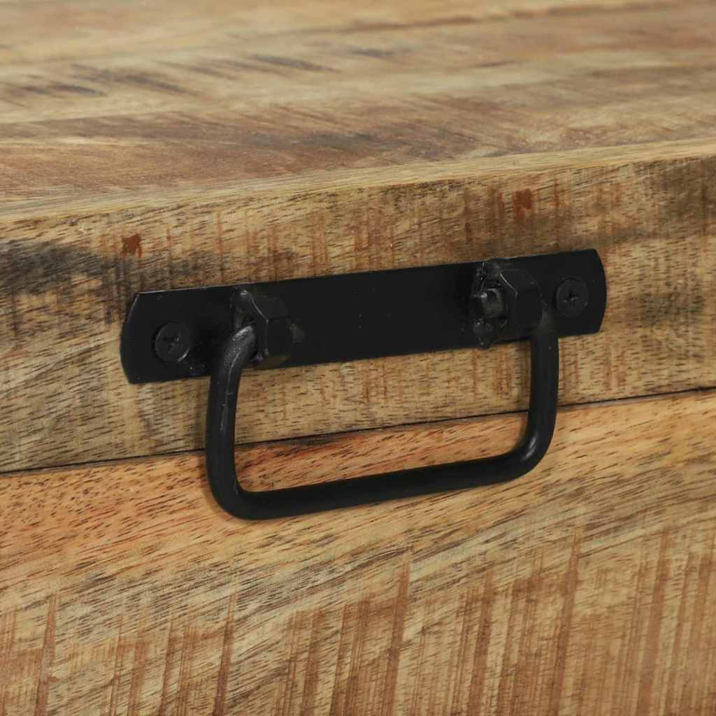 Oppbevaringskister Brun 80 x 30 x 30 cm Massivt mangotre
