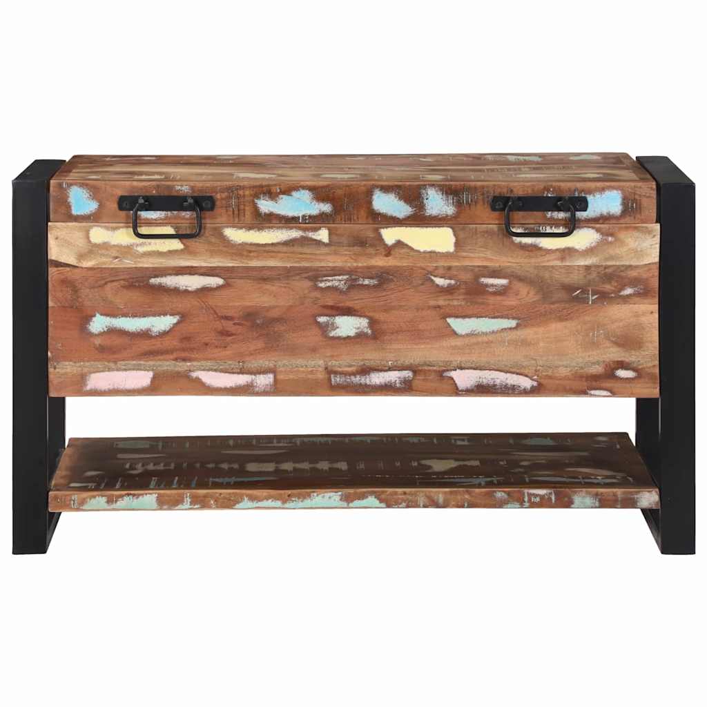 Lagringsboks Flerfarget 80 x 35 x 45 cm Massivt gjenvunnet tre