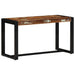 Benk flerfarget 80x35x45 cm gjenvunnet heltre