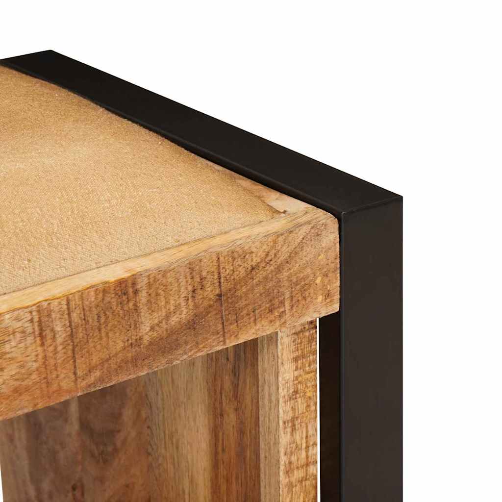 Oppbevaringsbenk Brun 80 x 35 x 40 cm Massivt mangotre