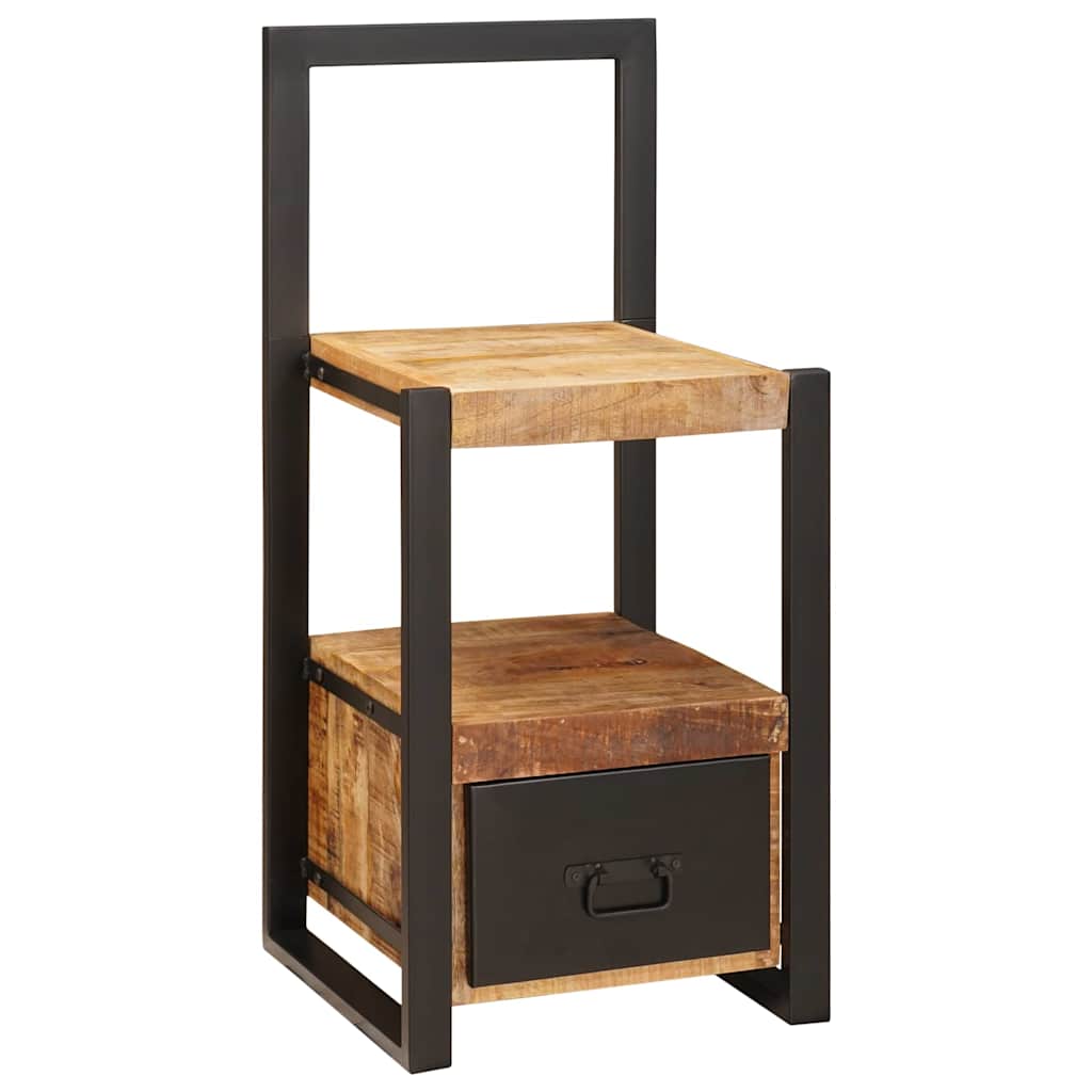 Klesstativ med skuff Brun 40 x 40 x 90 cm Massiv mango tre