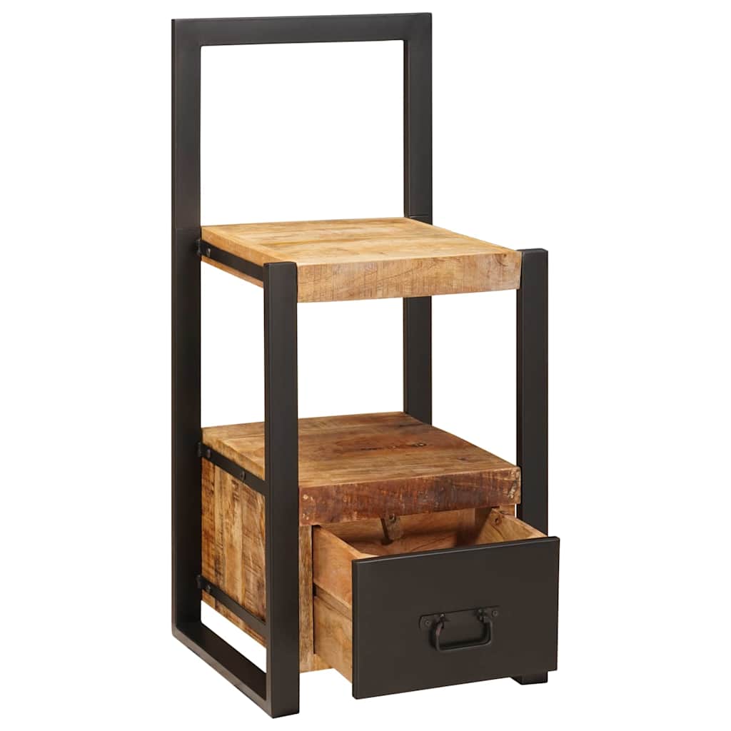 Klesstativ med skuff Brun 40 x 40 x 90 cm Massiv mango tre