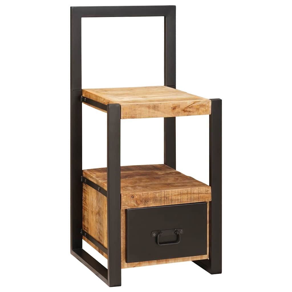 Klesstativ med skuff Brun 40 x 40 x 90 cm Massiv mango tre