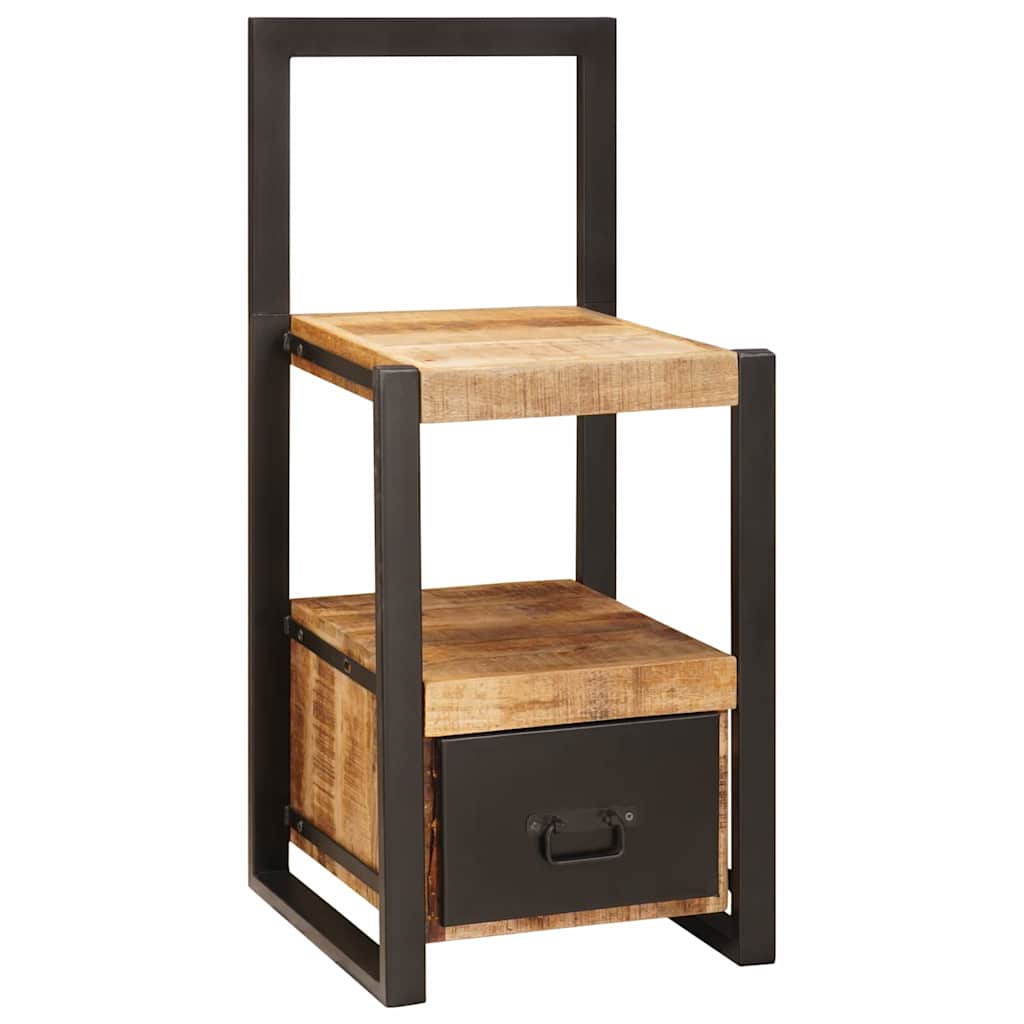 Klesstativ med skuff Brun 40 x 40 x 90 cm Massiv mango tre