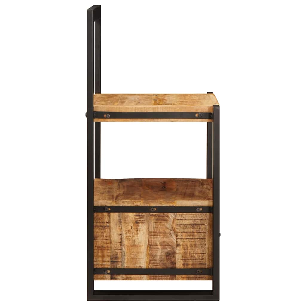 Klesstativ med skuff Brun 40 x 40 x 90 cm Massiv mango tre