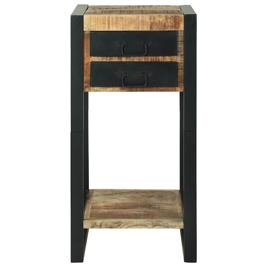 Avlastningsbord med skuff Brun 40 x 40 x 80 cm Massiv mango tre