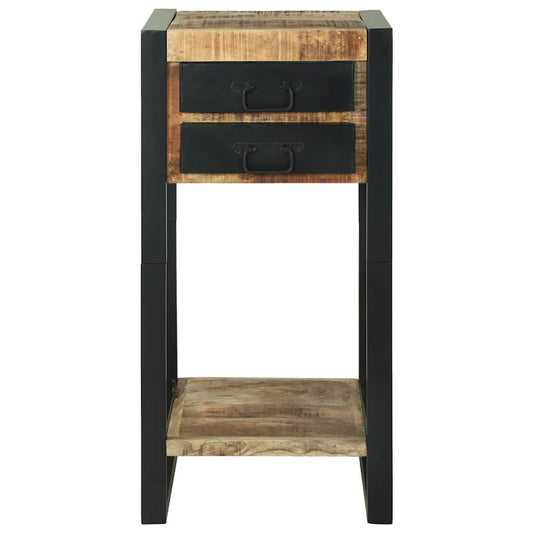 Avlastningsbord med skuff Brun 40 x 40 x 80 cm Massiv mango tre