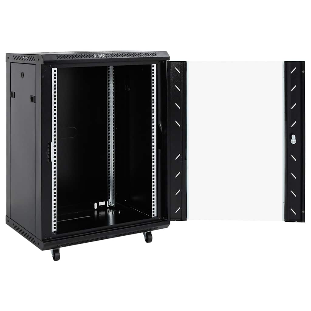 Nettverksskap 15U 19" IP20 svart 60x45x86 cm