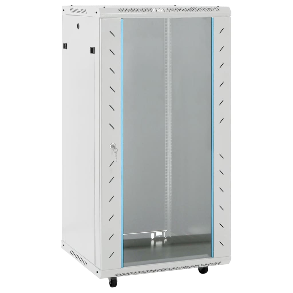 Nettverksskap 22U 19" IP20 grå 60x60x120 cm