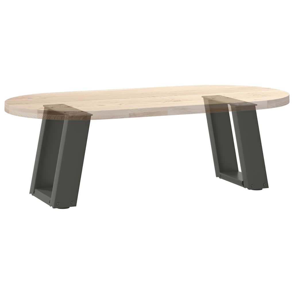 Salongbordben U-formet 2 stk antrasitt 30x(30-31) cm stål