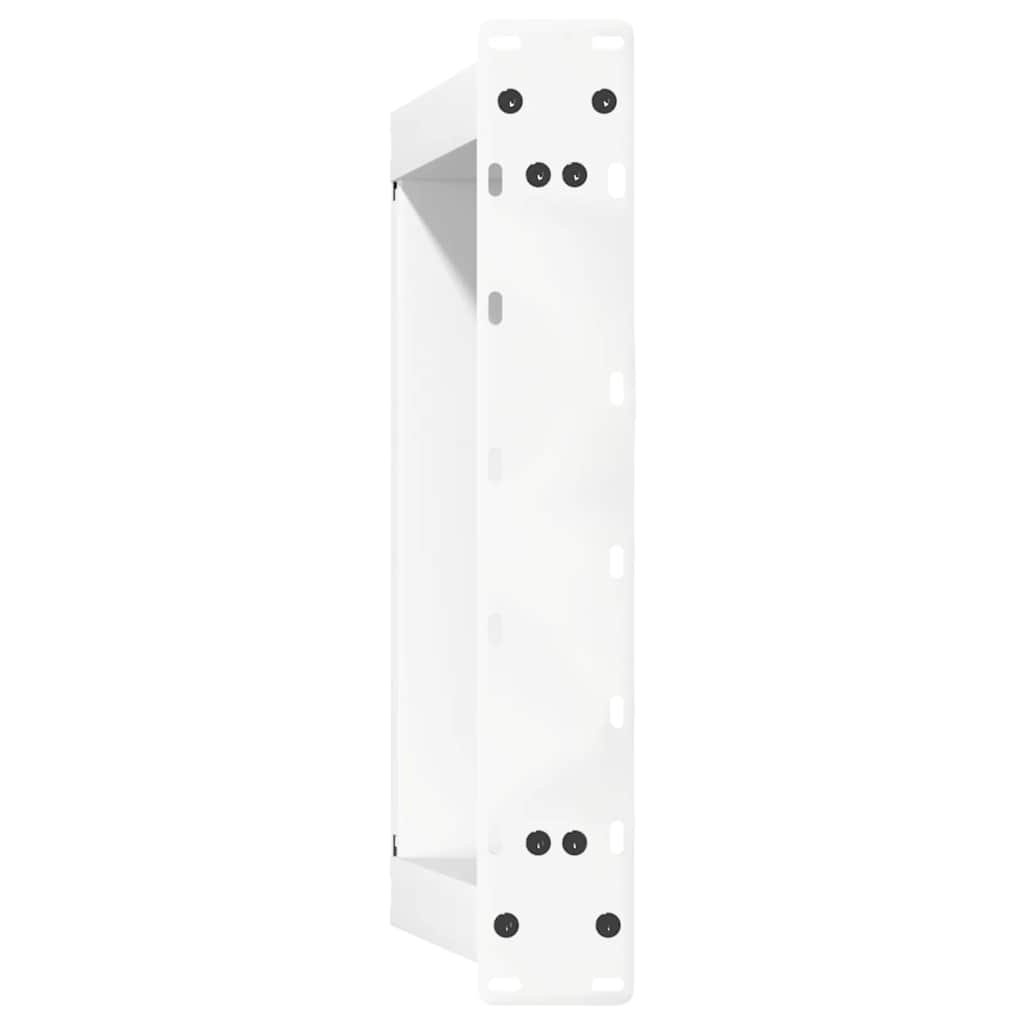 Salongbordben U-formet 2 stk hvit 40x(30-31) cm stål