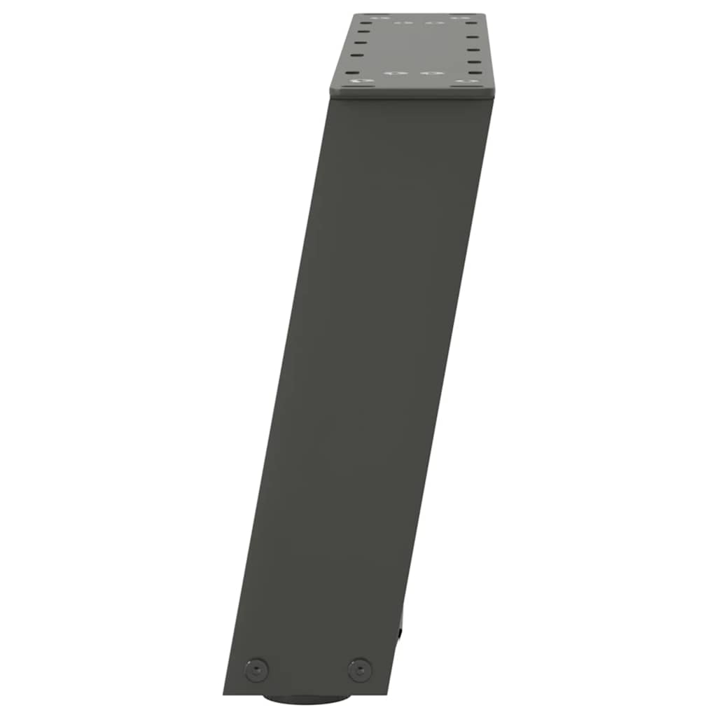 Salongbordben U-formet 2 stk antrasitt 40x(30-31) cm stål