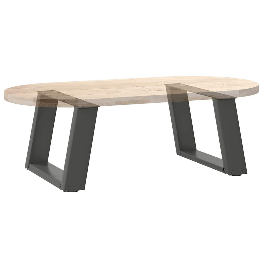 Salongbordben U-formet 2 stk antrasitt 40x(30-31) cm stål