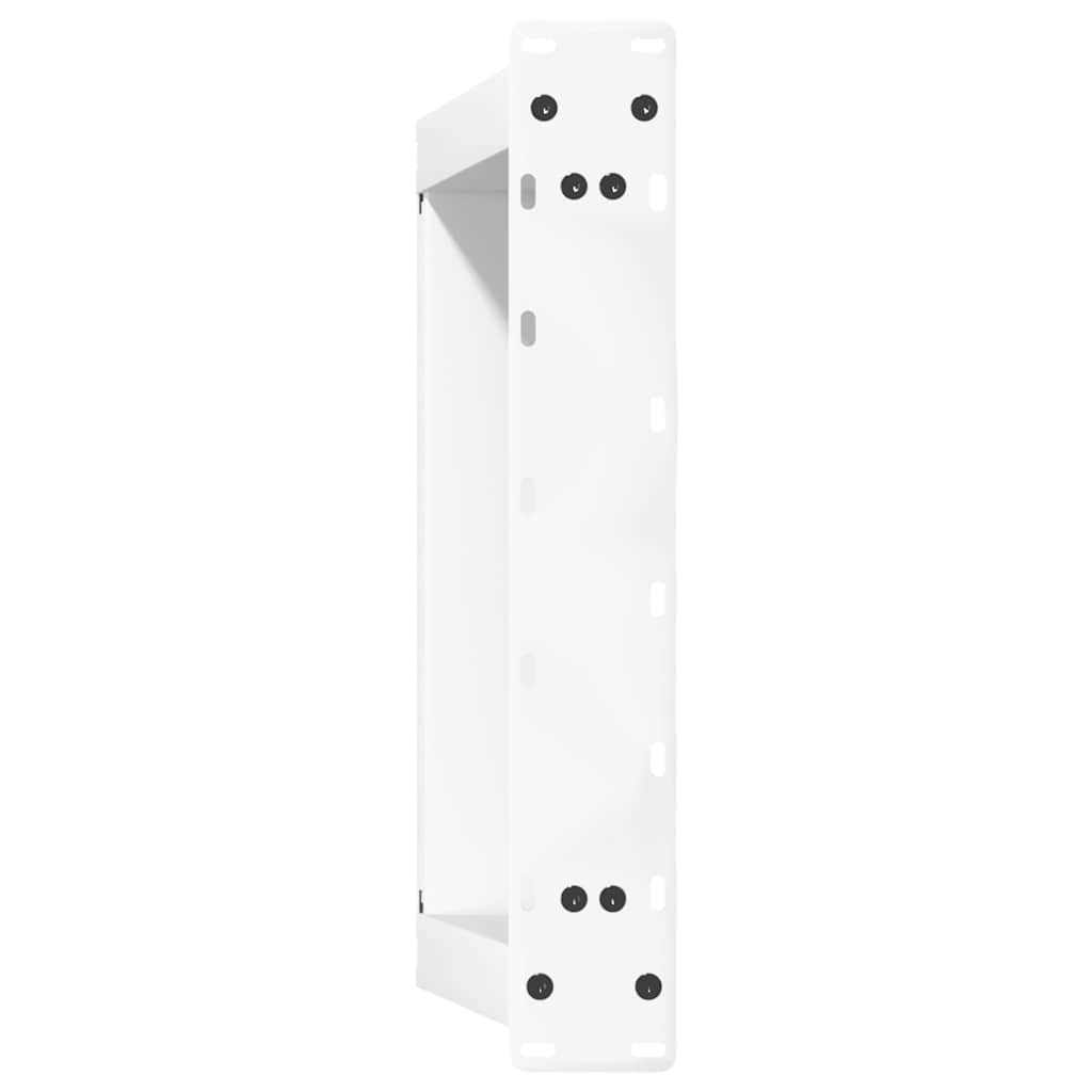 Salongbordben U-formet 2 stk hvit 50x(30-31) cm stål