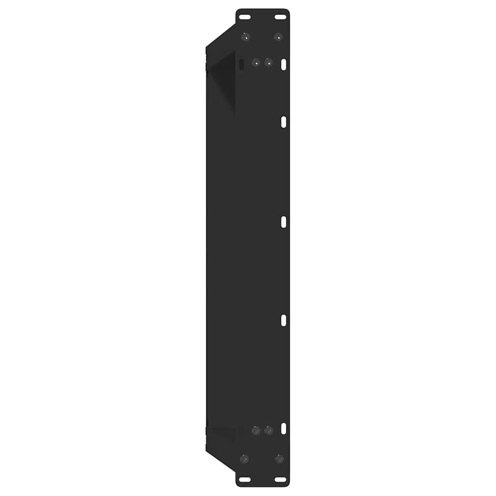 Salongbordben U-formet 2 stk svart 70 x (30-31) cm stål