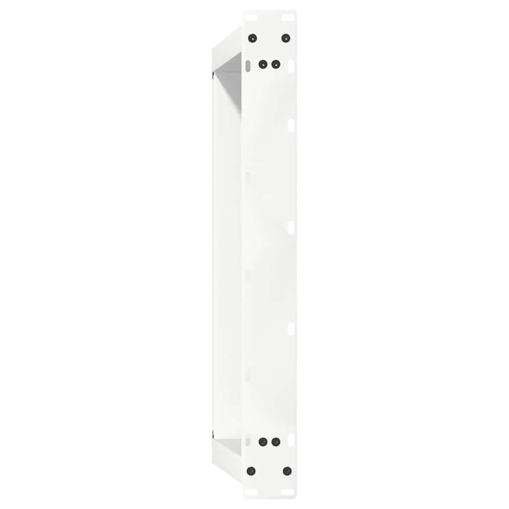 Salongbordben U-formet 2 stk hvit 70x(30-31) cm stål