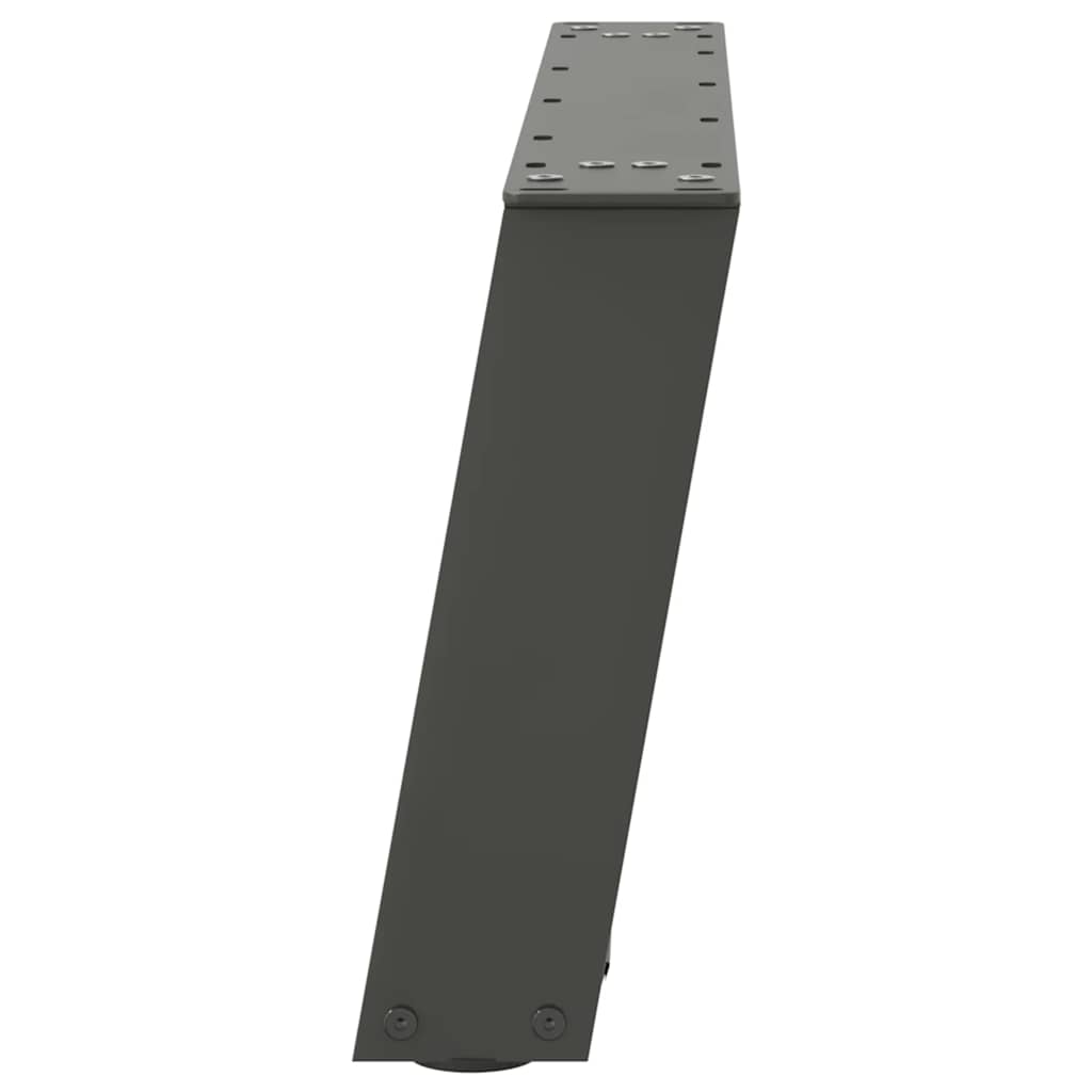 Salongbordben U-formet 2 stk antrasitt 70x(30-31) cm stål