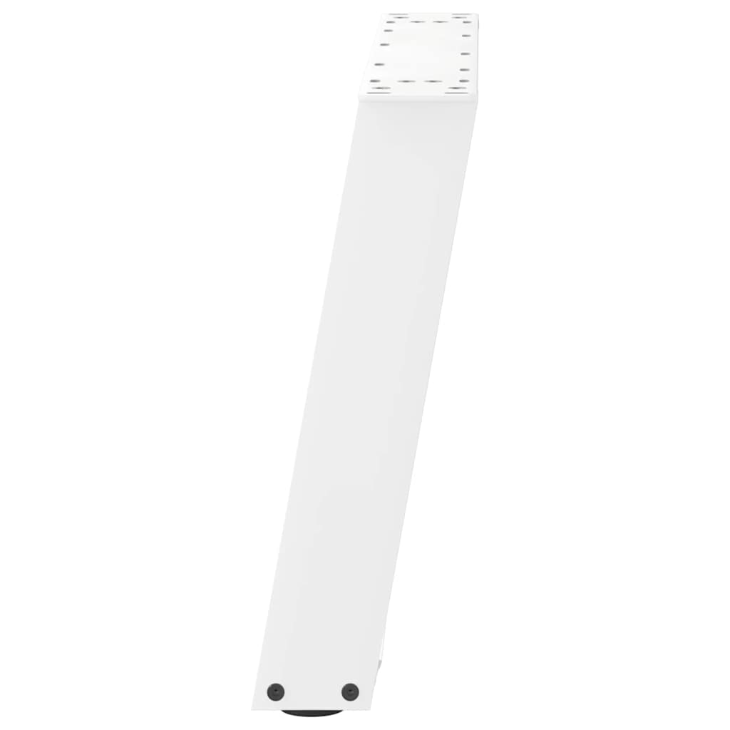 Salongbordben U-formet 2 stk hvit 50x(42-43) cm stål vidaXL