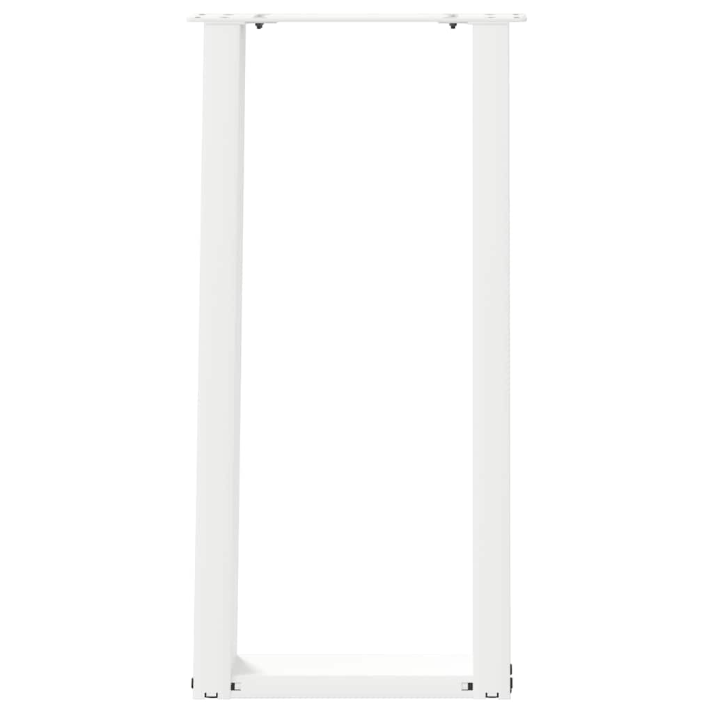 Konsollbordben U-formet 2 stk hvit 28 x (72-73) cm stål