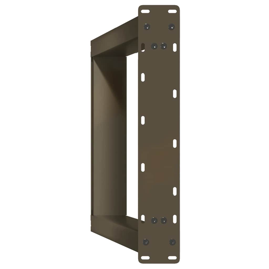 Spisebordben U-formet 2 stk naturstål 60 x (72-73) cm stål
