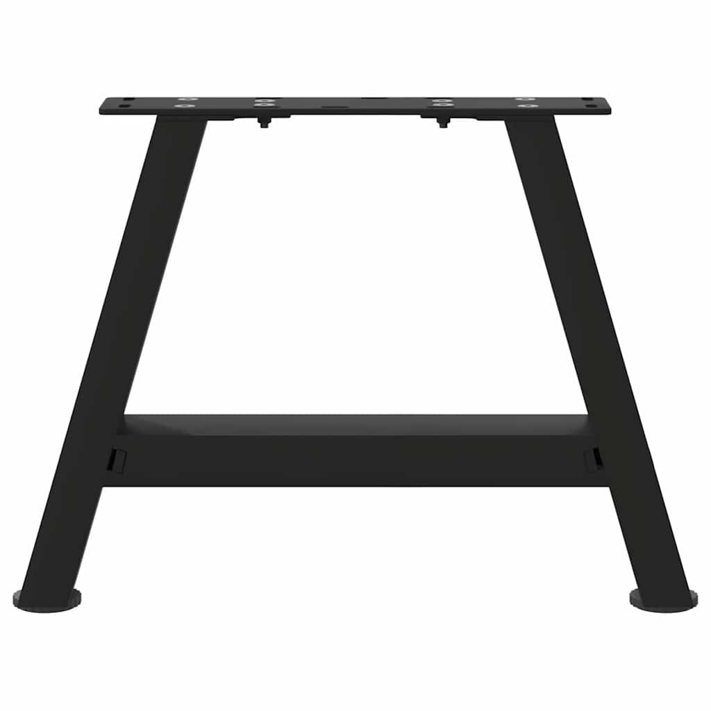 Salongbordben A-formet 2 stk svart 30x(30-31) cm stål
