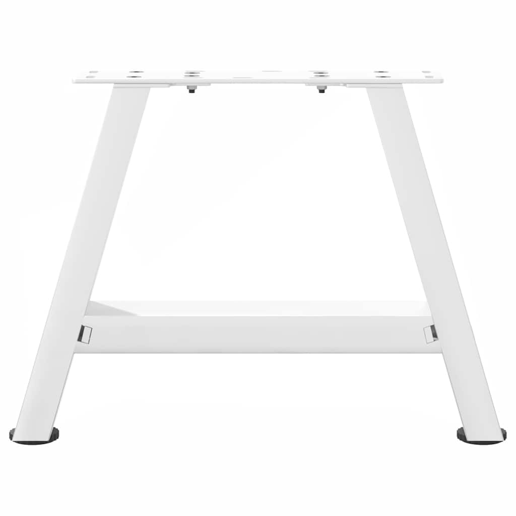 Salongbordben A-formet 2 stk hvit 30x(30-31) cm stål