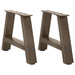 Salongbordben A-formet 2 stk 30x(30-31) cm stål