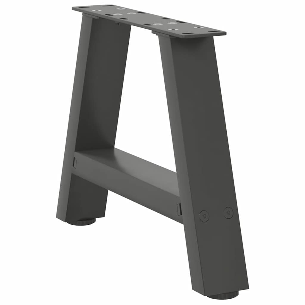 Salongbordben A-formet 2 stk antrasitt 40x(30-31) cm stål