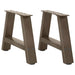 Salongbordben A-formet 2 stk 40x(30-31) cm stål