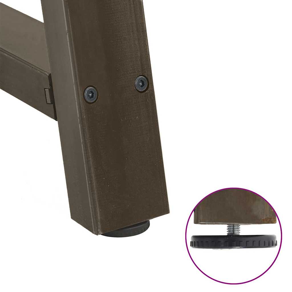 Salongbordben A-formet 2 stk 40x(30-31) cm stål