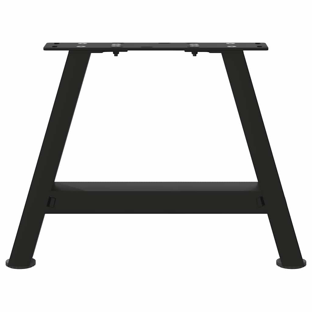Salongbordben A-formet 2 stk svart 50x(30-31) cm stål