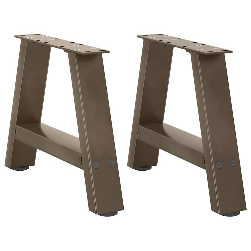 Salongbordben A-formet 2 stk 50x(30-31) cm stål