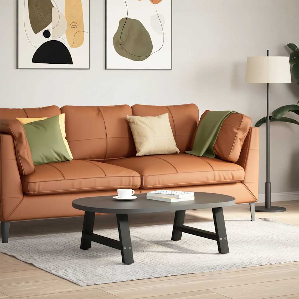 Salongbordben A-formet 2 stk svart 60x(30-31) cm stål