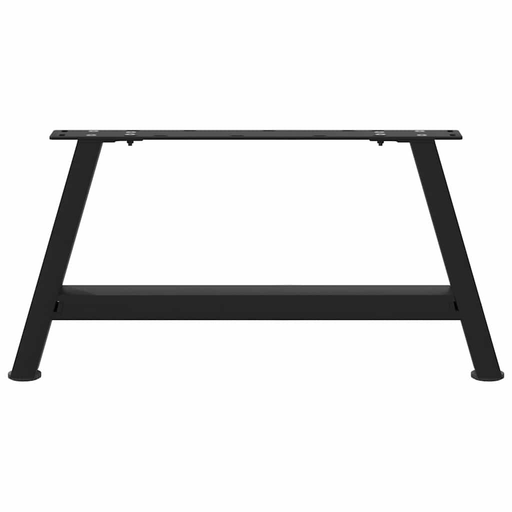 Salongbordben A-formet 2 stk svart 60x(30-31) cm stål